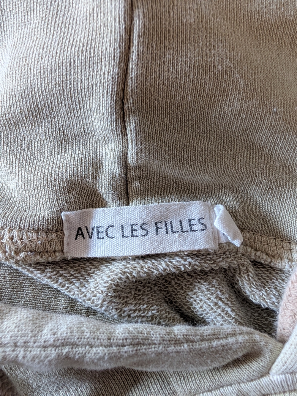 Avec Les Filles Green Oversized Hoodie Tunic Sweatshirt Front Slit Size Medium - Picture 2 of 8